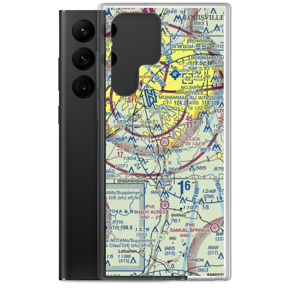 Blue Lick Airport (07KY) VFR Sectional Samsung Case Samsung Galaxy S22 Ultra model shown