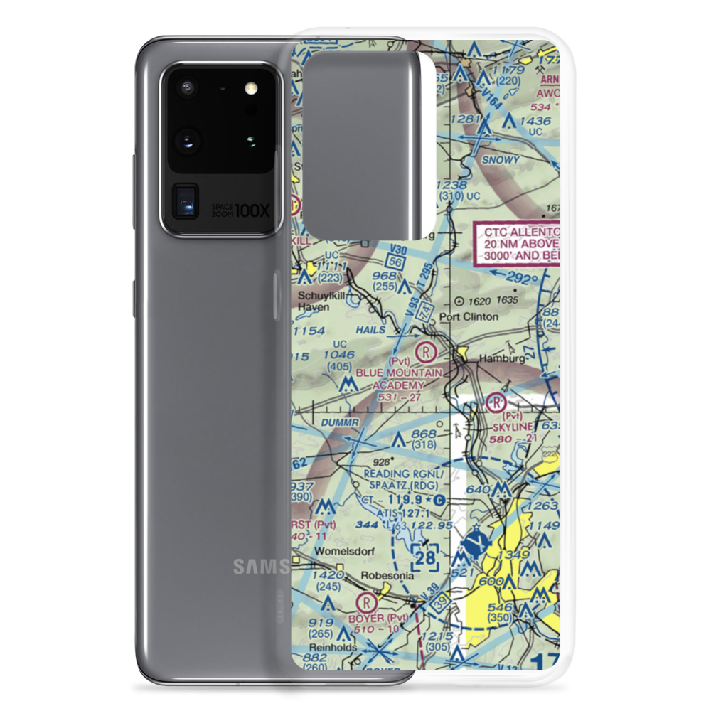 Blue Mountain Academy (Private) Airport (PA92) VFR Sectional Samsung Case Samsung Galaxy S20 Ultra model shown