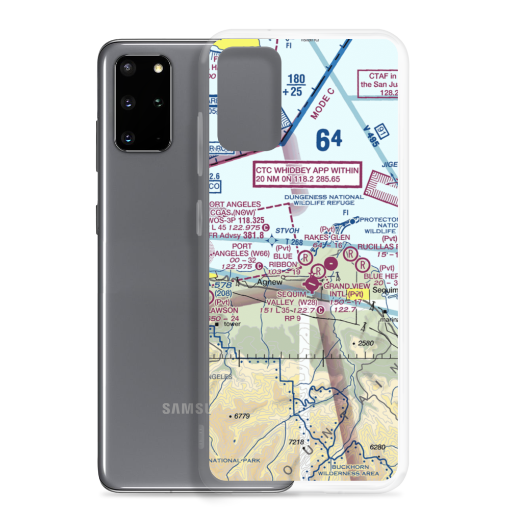 Blue Ribbon Airport (WN29) VFR Sectional Samsung Case Samsung Galaxy S20 Plus model shown