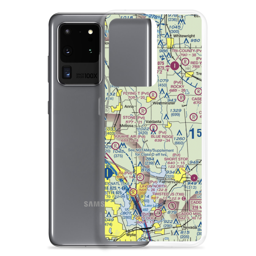 Blue Ridge Airport (99XS) VFR Sectional Samsung Case Samsung Galaxy S20 Ultra model shown