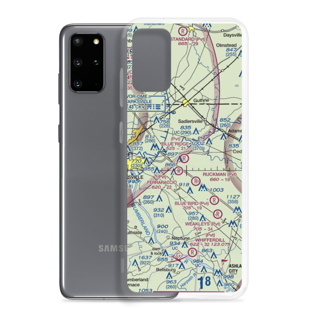 Blue Ridge Field (95TN) VFR Sectional Samsung Case Samsung Galaxy S20 Plus model shown