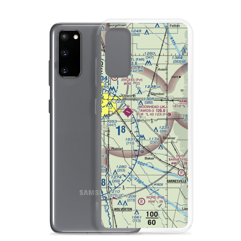 Blue Sky Airport (3MN7) VFR Sectional Samsung Case Samsung Galaxy S20 model shown