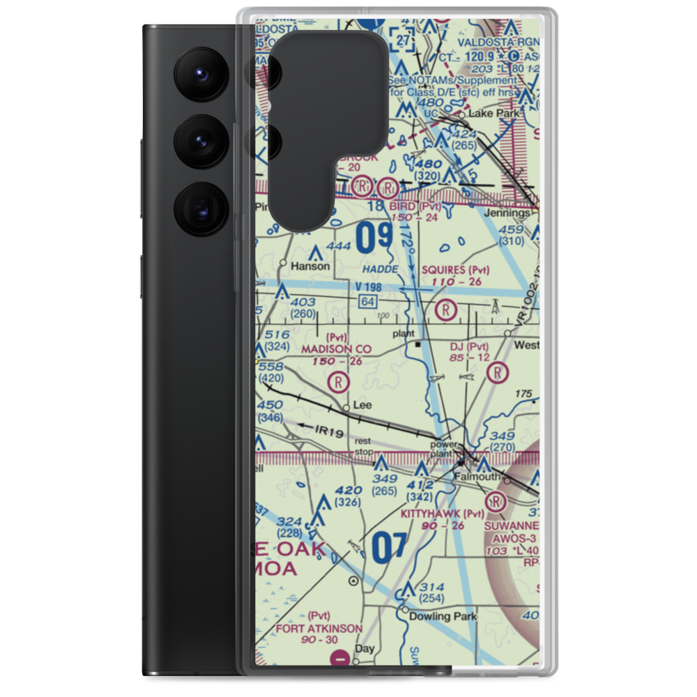 Blue Springs Airport (38FA) VFR Sectional Samsung Case Samsung Galaxy S22 Ultra model shown