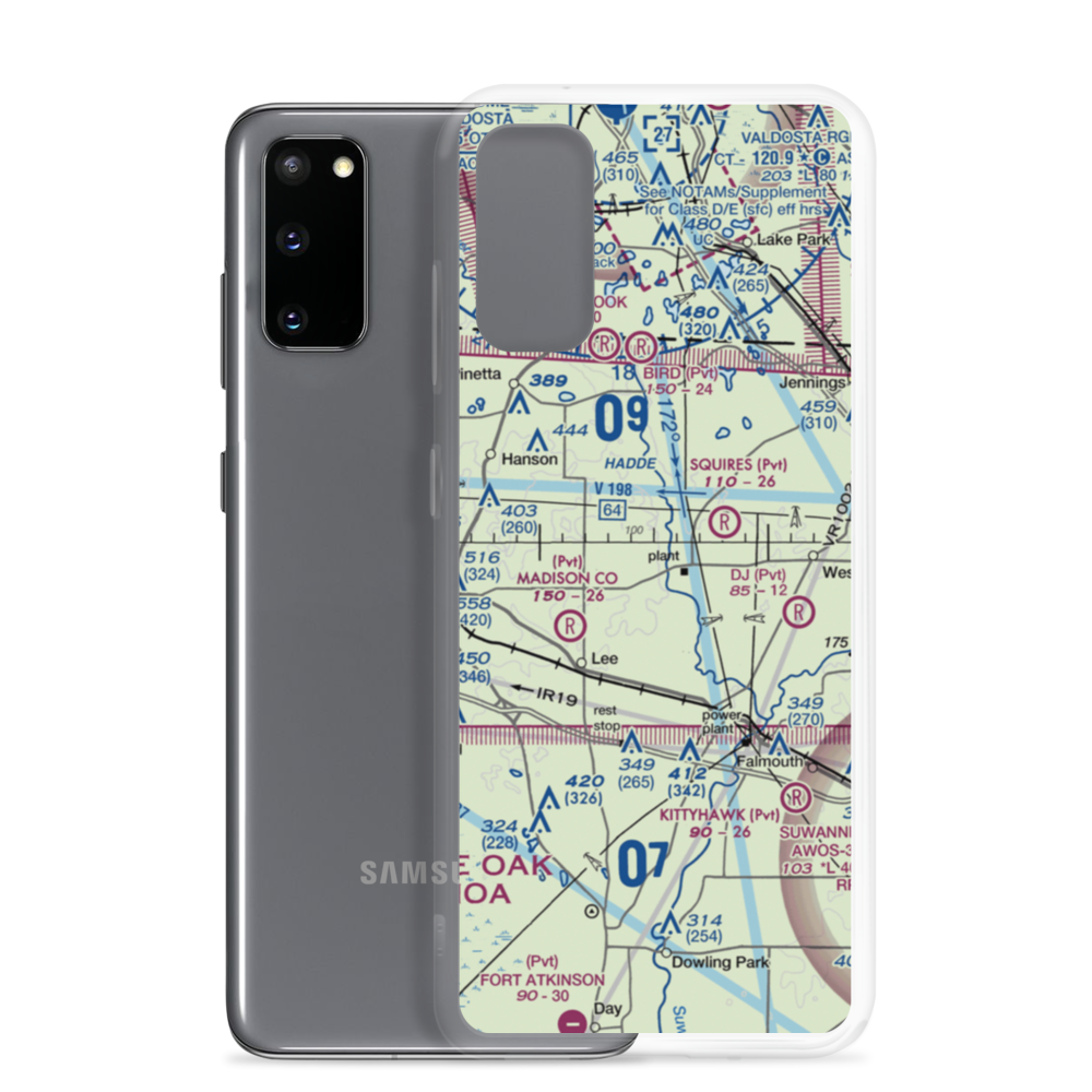 Blue Springs Airport (38FA) VFR Sectional Samsung Case Samsung Galaxy S20 model shown
