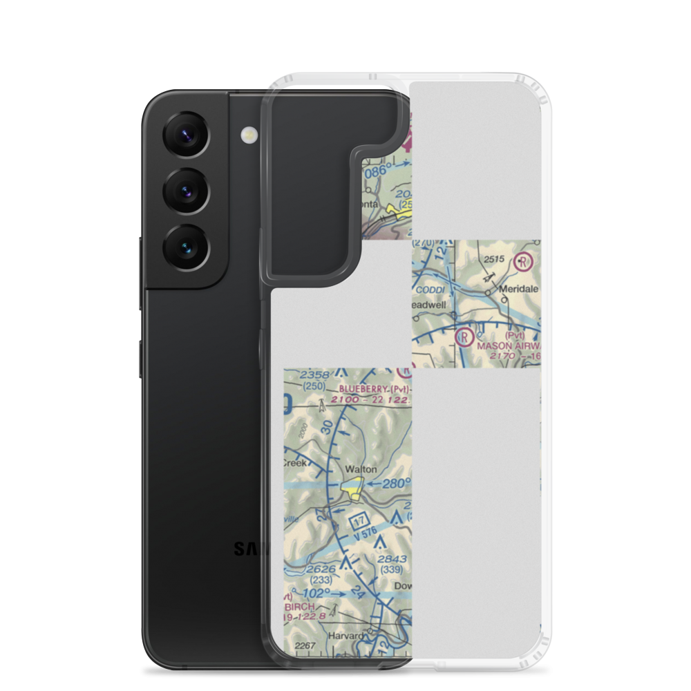 Blueberry Field (7NK6) VFR Sectional Samsung Case Samsung Galaxy S22 model shown