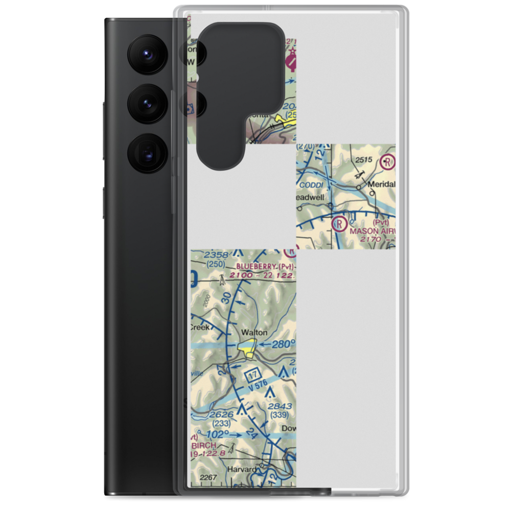 Blueberry Field (7NK6) VFR Sectional Samsung Case Samsung Galaxy S22 Ultra model shown