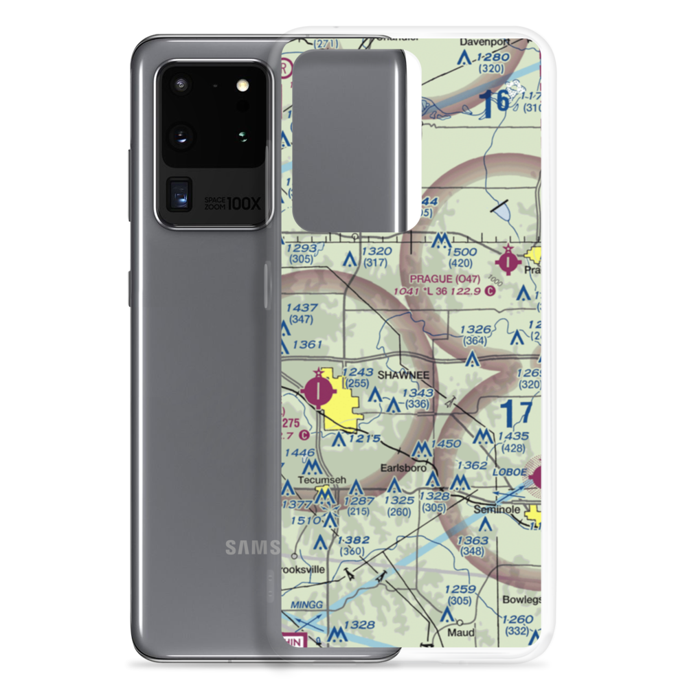 Bluebird Airpark (OK22) VFR Sectional Samsung Case Samsung Galaxy S20 Ultra model shown