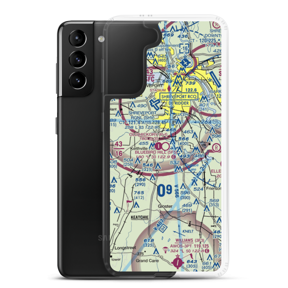 Bluebird Hill Airport (5F5) VFR Sectional Samsung Case Samsung Galaxy S21 Plus model shown
