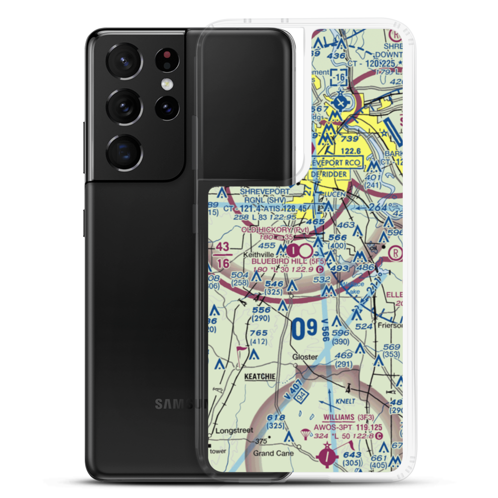 Bluebird Hill Airport (5F5) VFR Sectional Samsung Case Samsung Galaxy S21 Ultra model shown