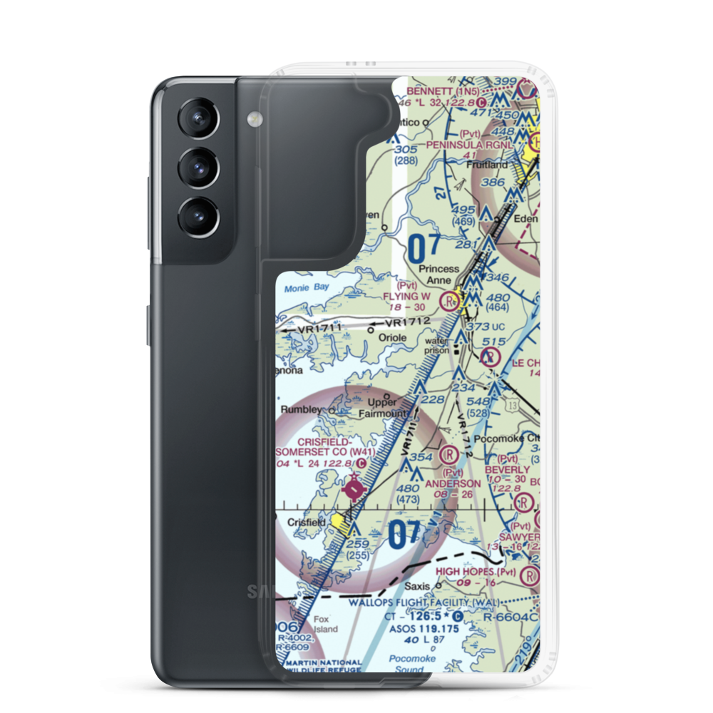 Bluemel Field (5MD7) VFR Sectional Samsung Case Samsung Galaxy S21 model shown