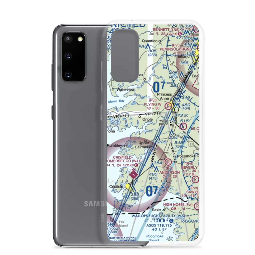 Bluemel Field (5MD7) VFR Sectional Samsung Case Samsung Galaxy S20 model shown