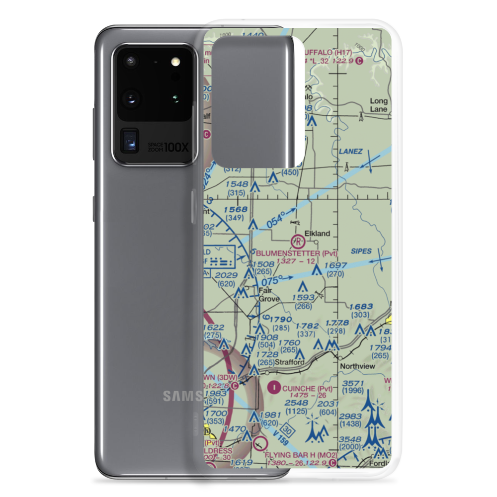 Blumenstetter Airport (MU63) VFR Sectional Samsung Case Samsung Galaxy S20 Ultra model shown