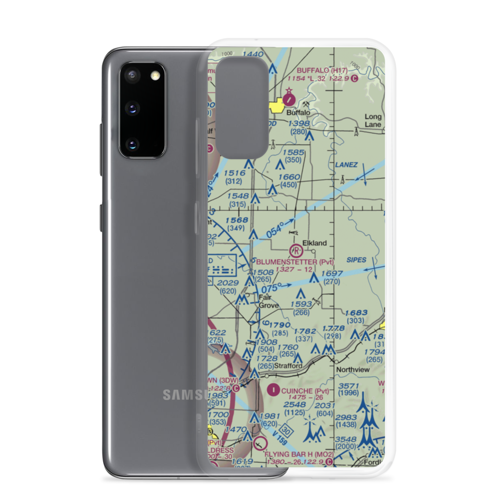 Blumenstetter Airport (MU63) VFR Sectional Samsung Case Samsung Galaxy S20 model shown