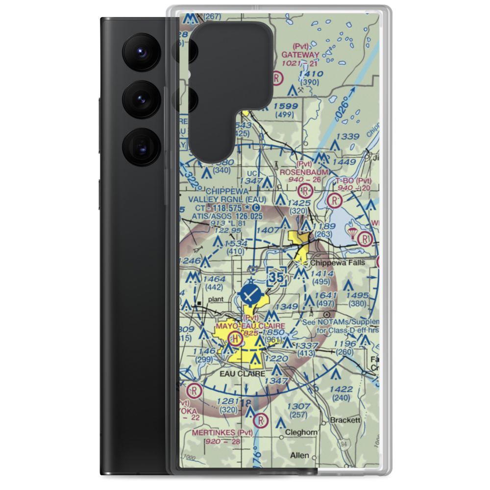 Blunt Field (3WN8) VFR Sectional Samsung Case Samsung Galaxy S22 Ultra model shown
