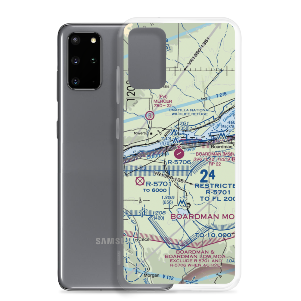 Boardman Airport (M50) VFR Sectional Samsung Case Samsung Galaxy S20 Plus model shown