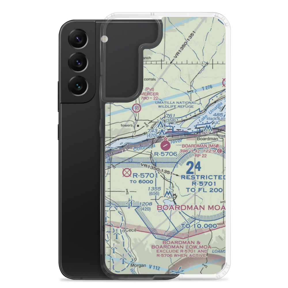 Boardman Airport (M50) VFR Sectional Samsung Case Samsung Galaxy S22 Plus model shown