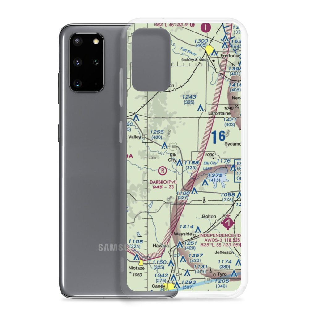Bob Faler Airport (SN44) VFR Sectional Samsung Case Samsung Galaxy S20 Plus model shown