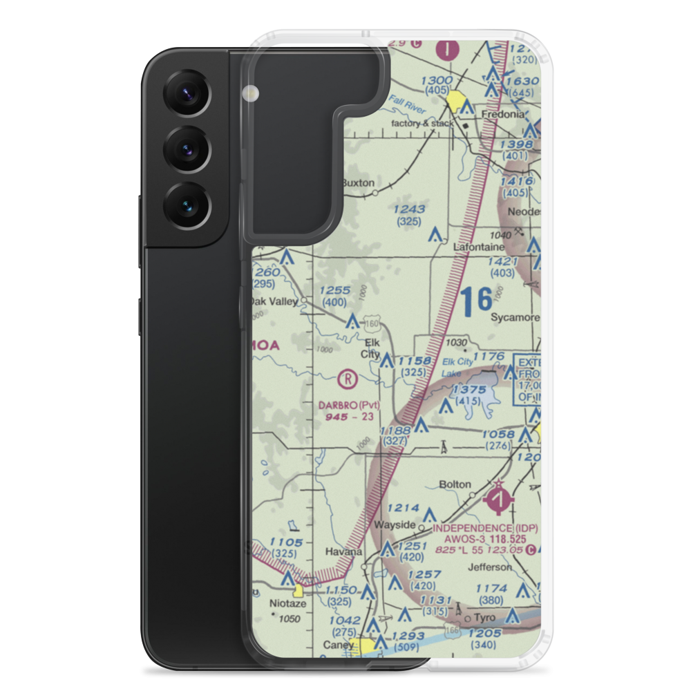 Bob Faler Airport (SN44) VFR Sectional Samsung Case Samsung Galaxy S22 Plus model shown
