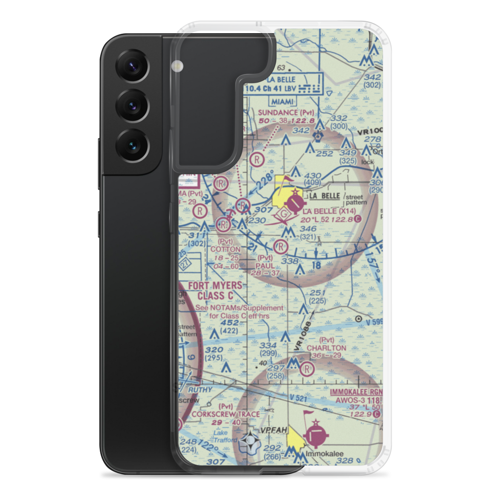Bob Paul Airport (FL88) VFR Sectional Samsung Case Samsung Galaxy S22 Plus model shown