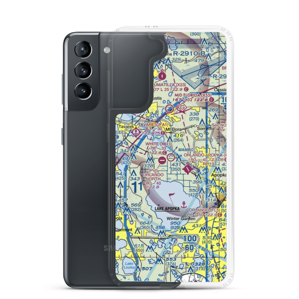 Bob White Field (X61) VFR Sectional Samsung Case Samsung Galaxy S21 model shown