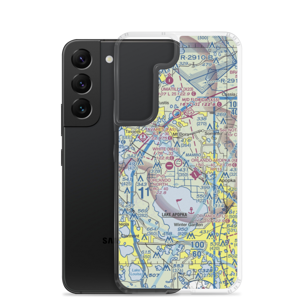 Bob White Field (X61) VFR Sectional Samsung Case Samsung Galaxy S22 model shown