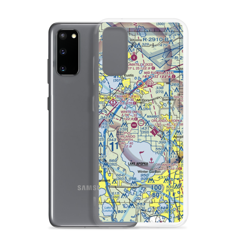 Bob White Field (X61) VFR Sectional Samsung Case Samsung Galaxy S20 model shown