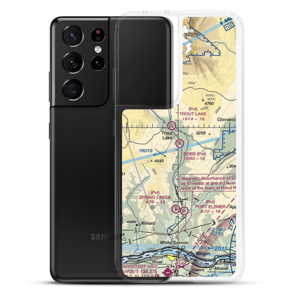 Bob's Field (36WA) VFR Sectional Samsung Case Samsung Galaxy S21 Ultra model shown