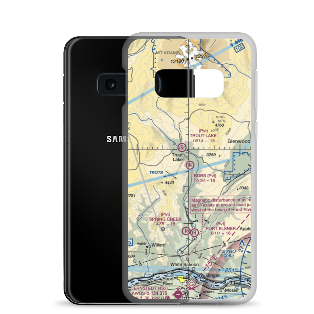 Bob's Field (36WA) VFR Sectional Samsung Case Samsung Galaxy S10e model shown