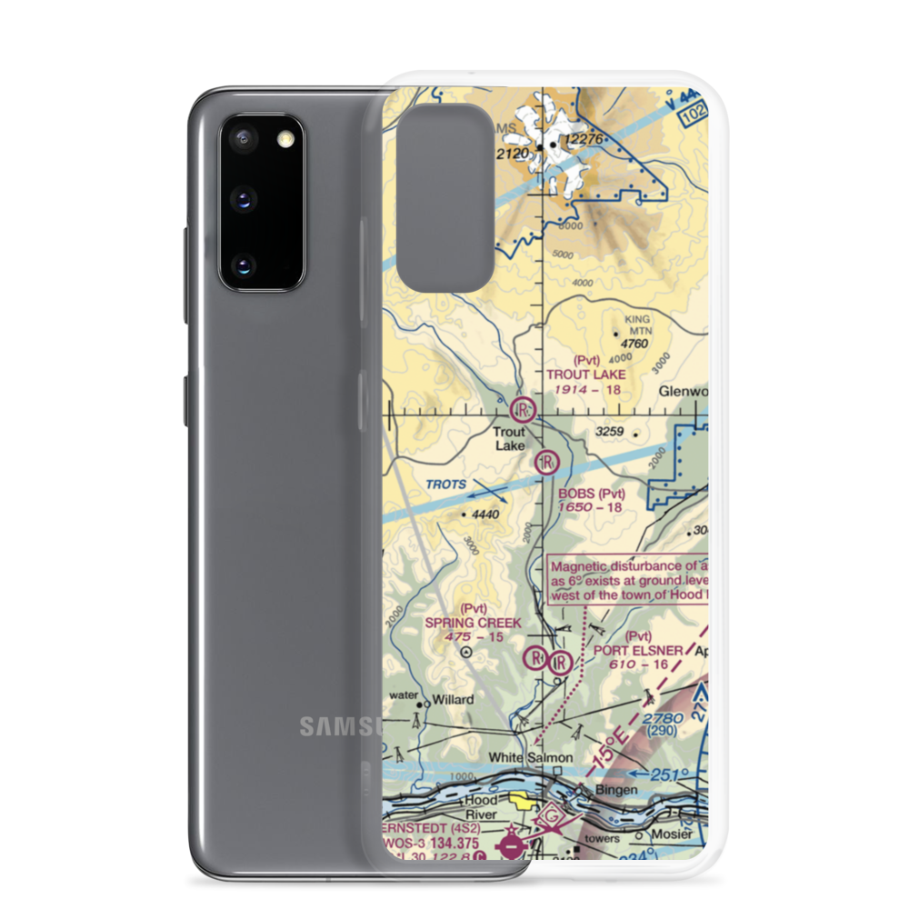Bob's Field (36WA) VFR Sectional Samsung Case Samsung Galaxy S20 model shown