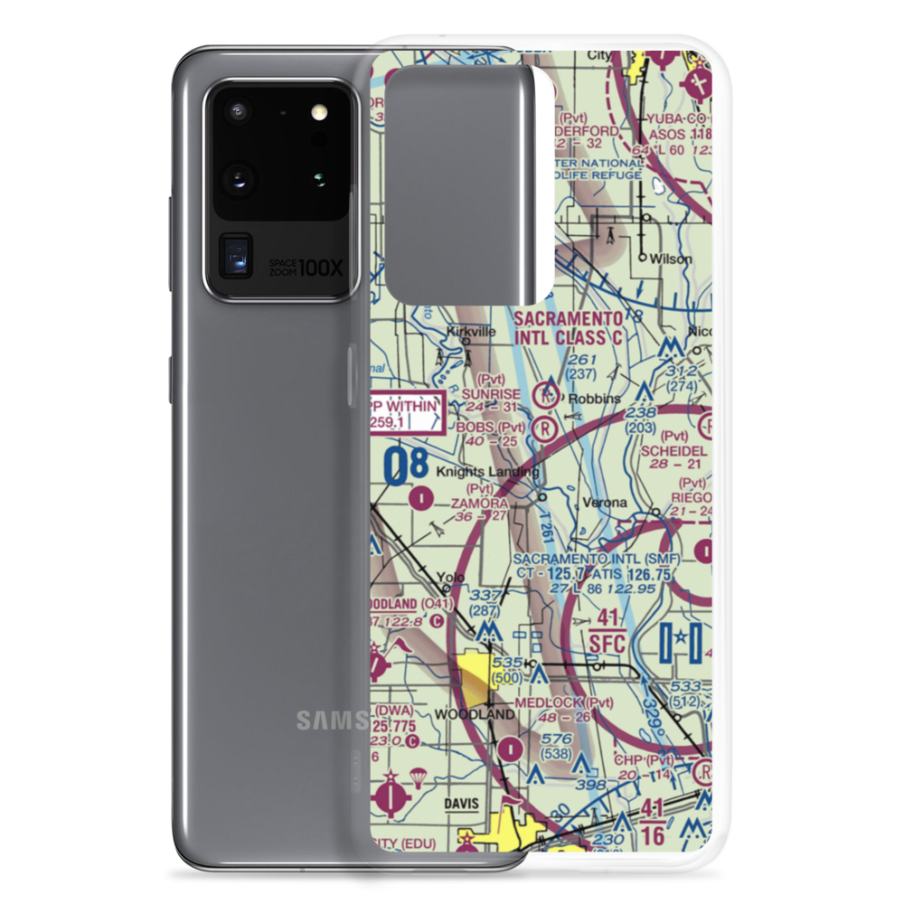 Bob's Flying Service Inc Airport (32CL) VFR Sectional Samsung Case Samsung Galaxy S20 Ultra model shown
