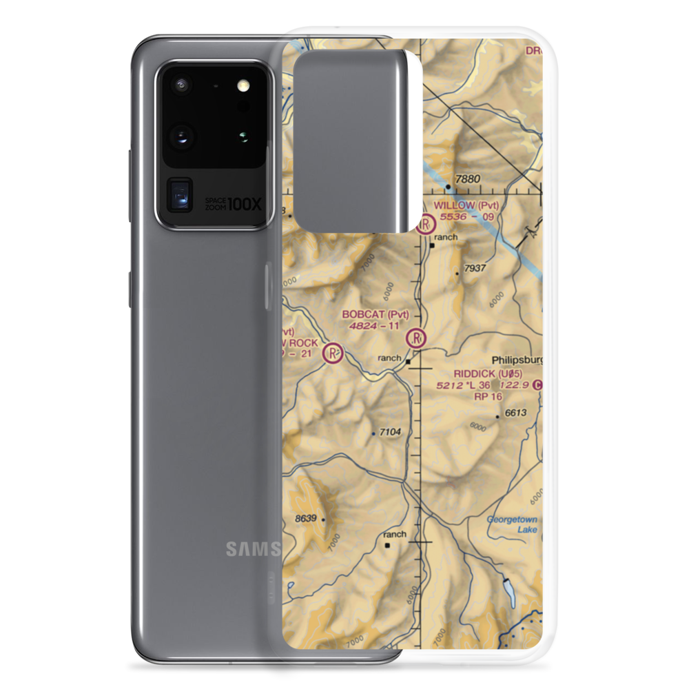 Bobcat Field (1MT6) VFR Sectional Samsung Case Samsung Galaxy S20 Ultra model shown