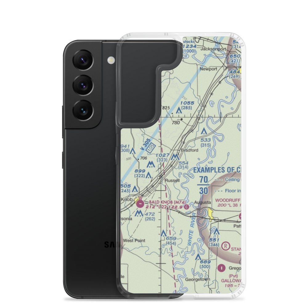 Bobs (BOBS) VFR Sectional Samsung Case Samsung Galaxy S22 model shown