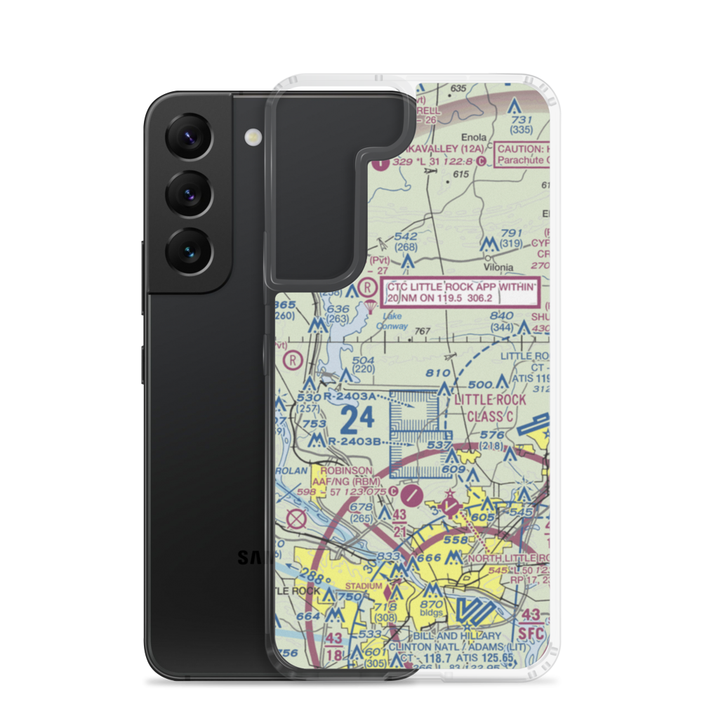 Bobwhite Hill Ranch Airport (AR84) VFR Sectional Samsung Case Samsung Galaxy S22 model shown
