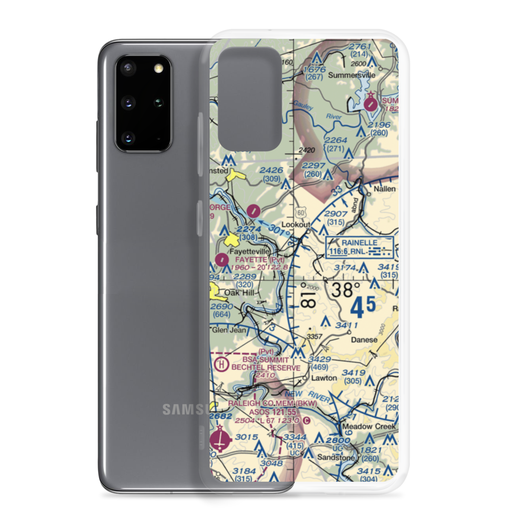 Bocamanu Airport (23WV) VFR Sectional Samsung Case Samsung Galaxy S20 Plus model shown