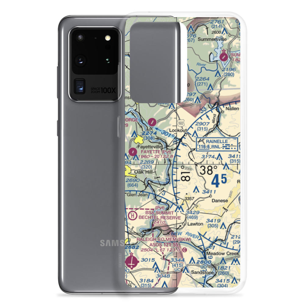 Bocamanu Airport (23WV) VFR Sectional Samsung Case Samsung Galaxy S20 Ultra model shown