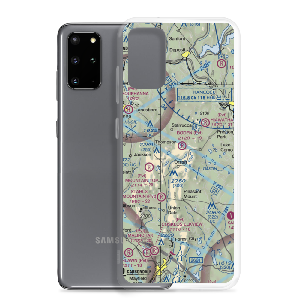Boden Airport (2PA4) VFR Sectional Samsung Case Samsung Galaxy S20 Plus model shown