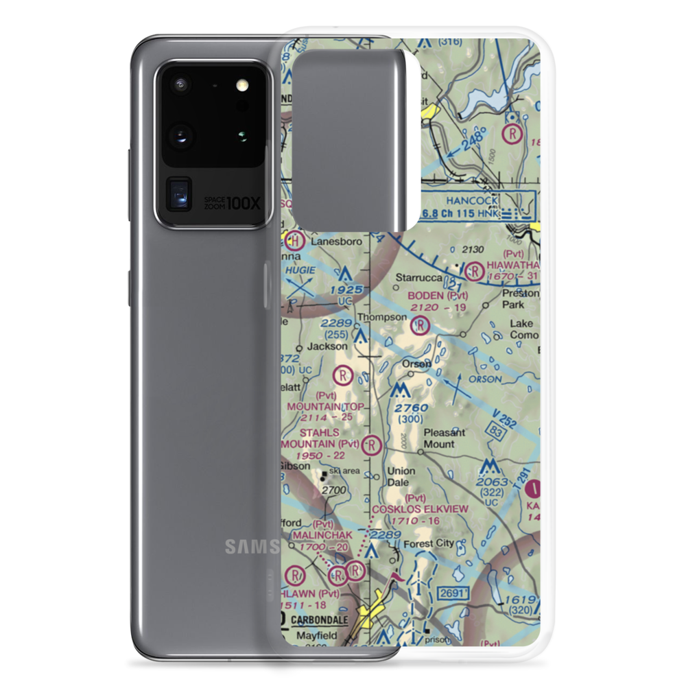 Boden Airport (2PA4) VFR Sectional Samsung Case Samsung Galaxy S20 Ultra model shown