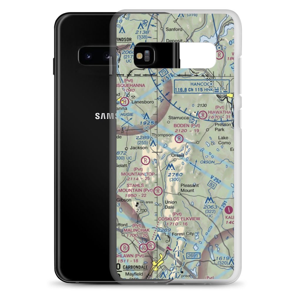 Boden Airport (2PA4) VFR Sectional Samsung Case Samsung Galaxy S10+ model shown