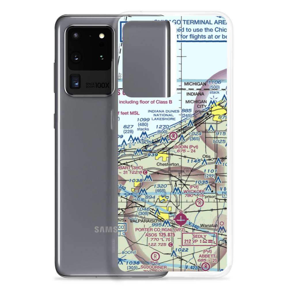 Bodin Airport (IN70) VFR Sectional Samsung Case Samsung Galaxy S20 Ultra model shown