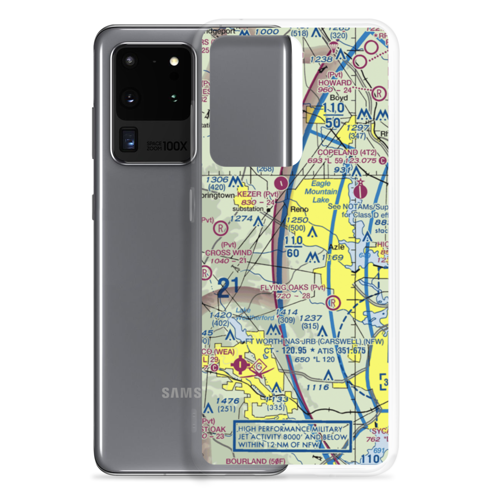 Boe-Wrinkle Airport (28TS) VFR Sectional Samsung Case Samsung Galaxy S20 Ultra model shown