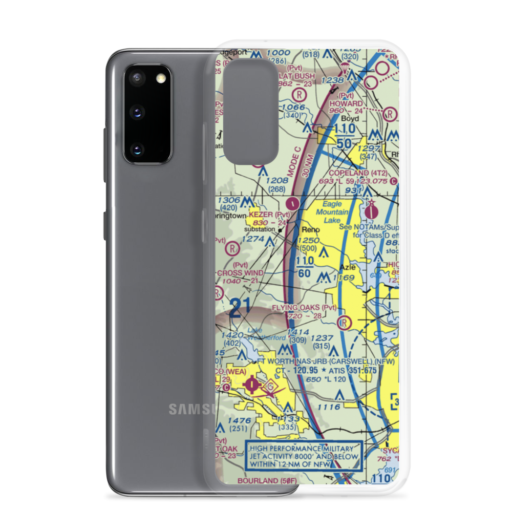 Boe-Wrinkle Airport (28TS) VFR Sectional Samsung Case Samsung Galaxy S20 model shown