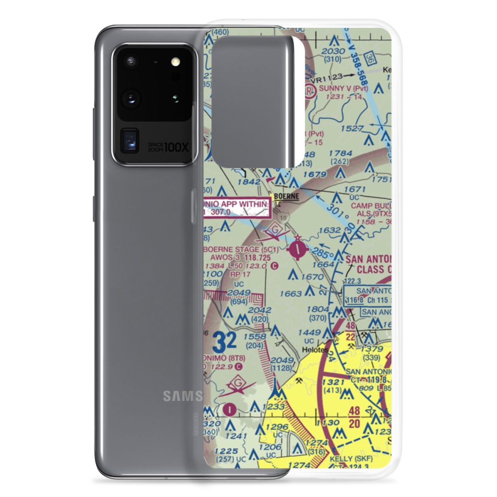 Boerne Stage Field (5C1) VFR Sectional Samsung Case Samsung Galaxy S20 Ultra model shown