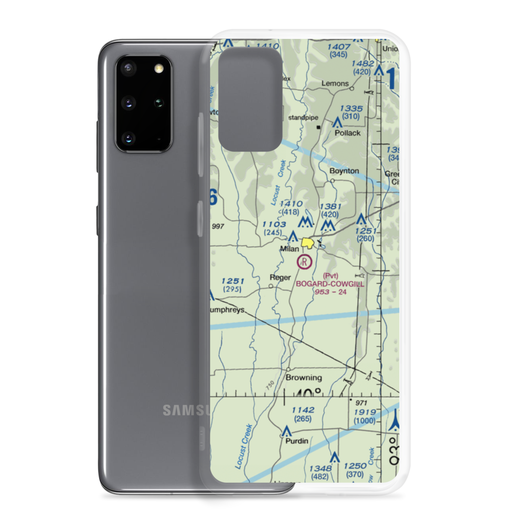 Bogard-Cowgill Airport (MU38) VFR Sectional Samsung Case Samsung Galaxy S20 Plus model shown