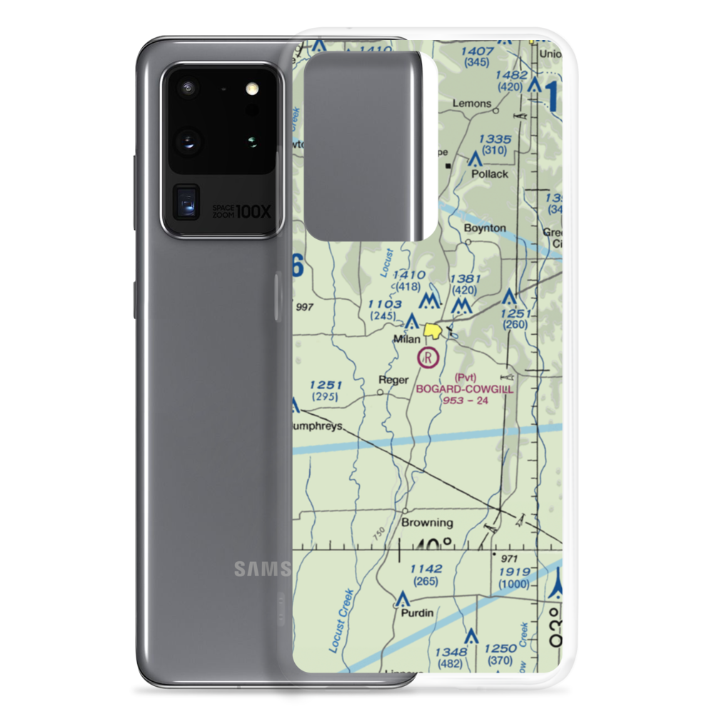 Bogard-Cowgill Airport (MU38) VFR Sectional Samsung Case Samsung Galaxy S20 Ultra model shown