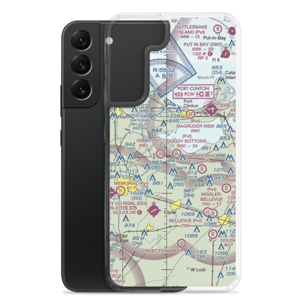 Boggy Bottoms Airport (18OI) VFR Sectional Samsung Case Samsung Galaxy S22 Plus model shown