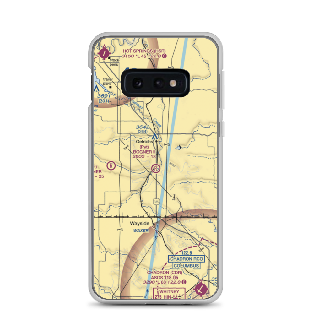 Bogner No Ii Airport (1SD6) VFR Sectional Samsung Case Samsung Galaxy S10e model shown