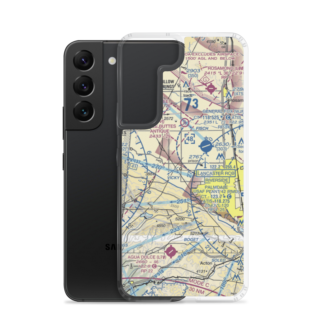 Bohunk's Airpark (0CL6) VFR Sectional Samsung Case Samsung Galaxy S22 model shown