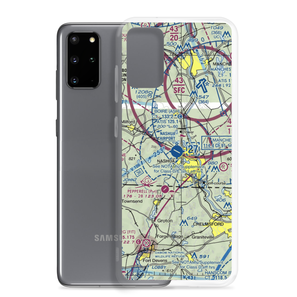 Boire Field (ASH) VFR Sectional Samsung Case Samsung Galaxy S20 Plus model shown