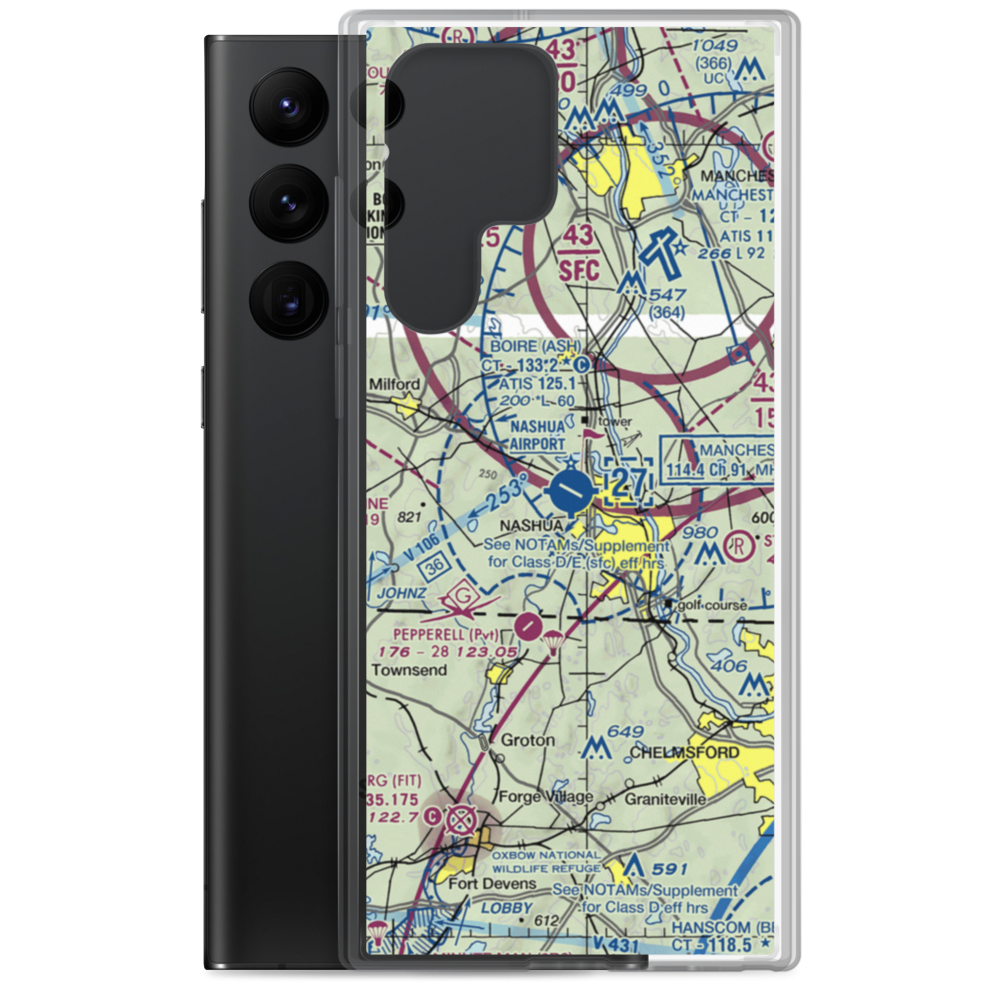 Boire Field (ASH) VFR Sectional Samsung Case Samsung Galaxy S22 Ultra model shown
