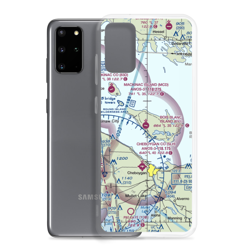 Bois Blanc Airport (6Y1) VFR Sectional Samsung Case Samsung Galaxy S20 Plus model shown